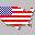 USA, carte avec drapeau, 32x32.ICO